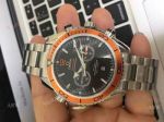 Replica Omega Seamaster 600m Chronograph Watches SS Orange Unidirectional Bezel